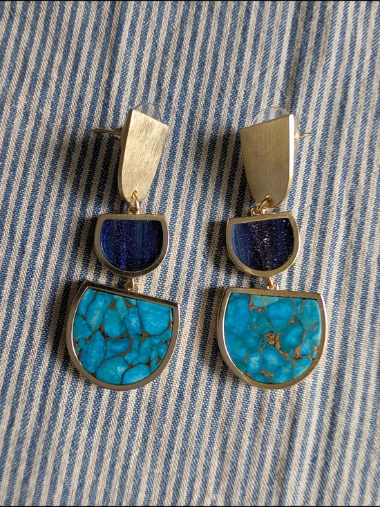 Kendra Scott Jewelry - Kendra Scott Blue Turquoise 'Luna' Drop Earrings